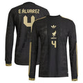 Edson Alvarez #4 Mexico National Team 2025 Third Long Sleeve Men Jersey – Black
