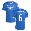 Eduardo Camavinga #6 Real Madrid 2025-26 Third Match Jersey – Blue