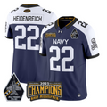 Eli Heidenreich Jersey #22 Navy Midshipmen Jolly Rogers 2025 Trophy Navy Alternate