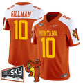 Eli Gillman Jersey #10 Montana Grizzlies 1995 Throwback Vapor Stitched