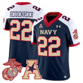 Eli Heidenreich Jersey #22 Navy Midshipmen Vapor USMC Premier Stitched