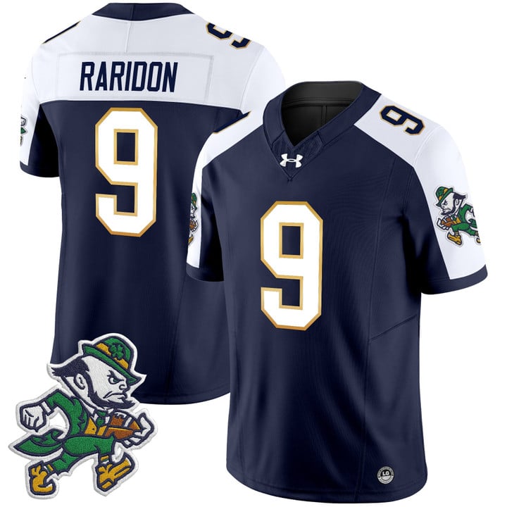 Eli Raridon Jersey #9 Notre Dame 2025 Gridiron Leprechaun Edition