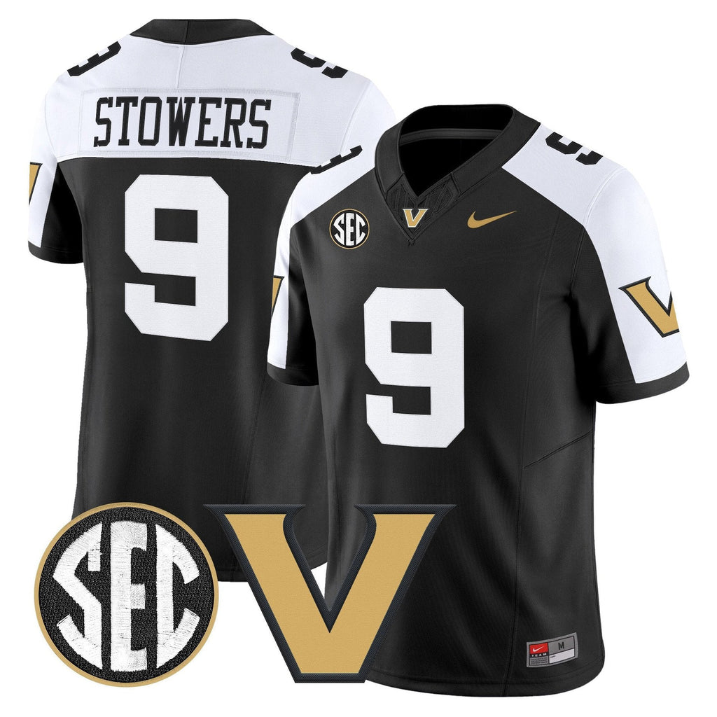 Eli Stowers Jersey #9 Vanderbilt Commodores 2025 Limited Stitched
