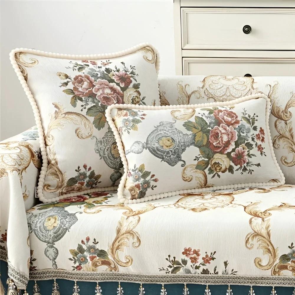 Elise Chenille Beaded Edge Cushion Cover