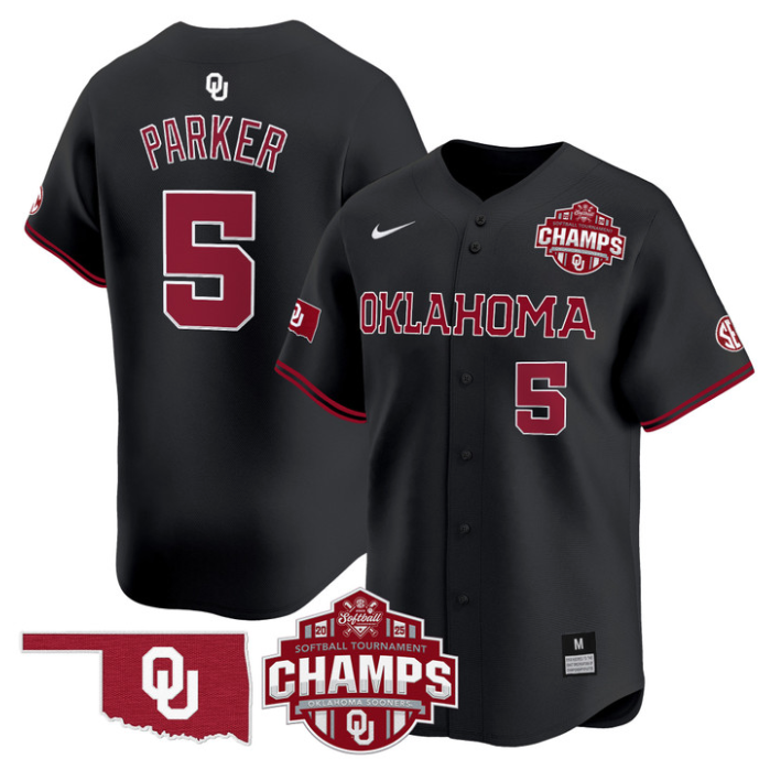 Ella Parker Jersey #5 Oklahoma Sooners 2025 SEC Champions Patch Limited Stitched