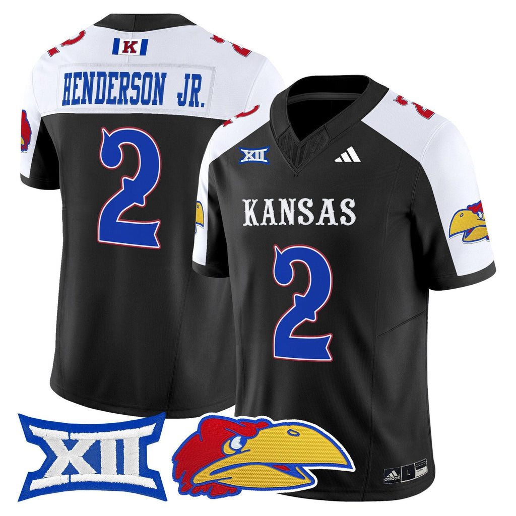 Emmanuel Henderson Jr Jersey #2 Kansas Jayhawks 2025 Limited Stitched