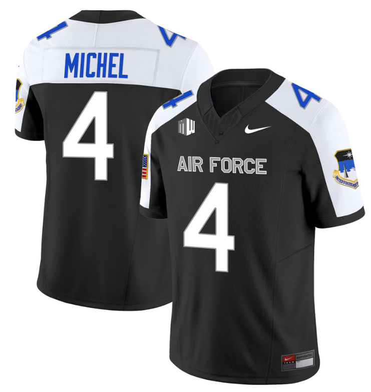 Emmanuel Michel Jersey #4 Air Force Falcons Football Stitched