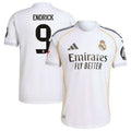 Endrick #9 Real Madrid 2025-26 Home Match Jersey – White