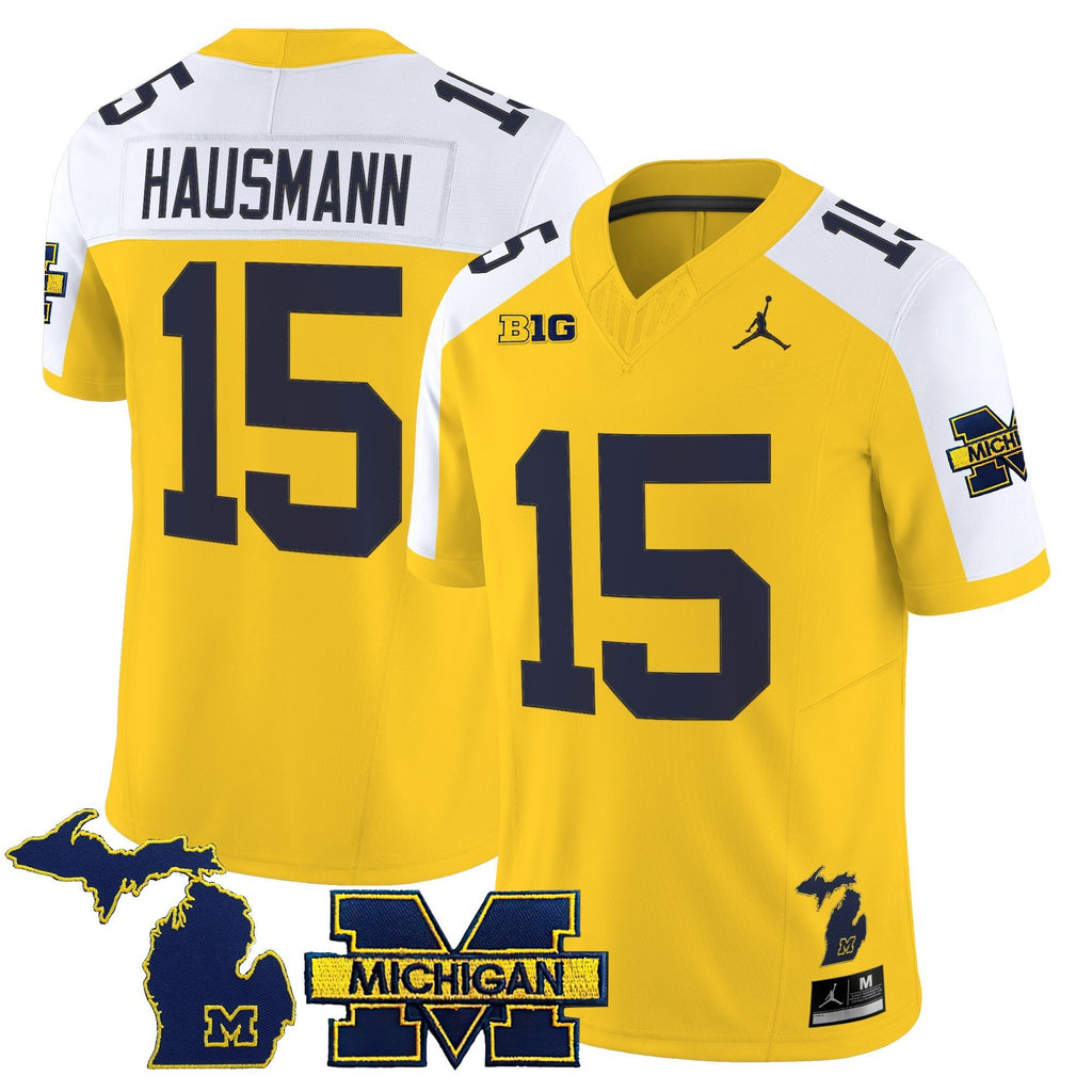 Ernest Hausmann Jersey #15 Michigan Wolverines 2025 Stitched