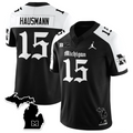 Ernest Hausmann Jersey #15 Michigan Wolverines Gothic Vapor Stitched
