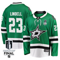 Esa Lindell 23 Dallas Stars 2025 STANLEY CUP Final Patch Home Men Jersey Black