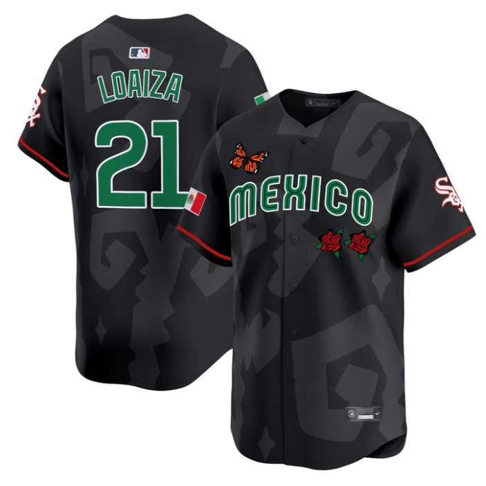 Esteban Loaiza Jersey #21 Mexican Heritage 2025 Sentrock Vapor Limited Stitched