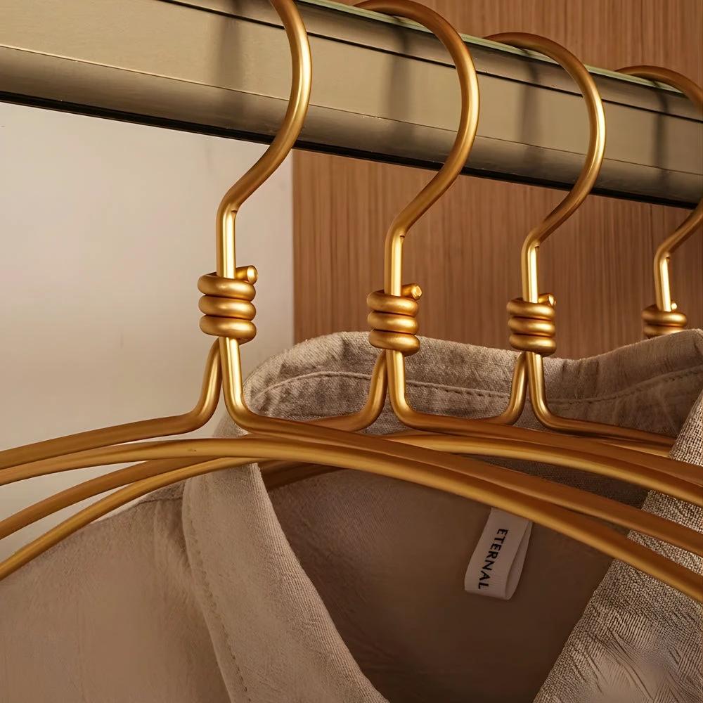Extra Wide Sleek Aluminum Clothes Hanger | 6pcs Set