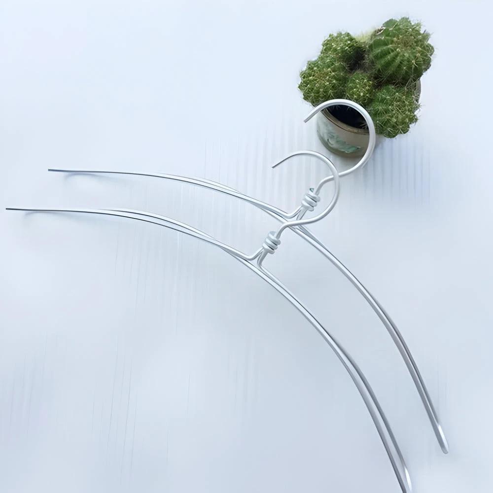 Extra Wide Sleek Aluminum Clothes Hanger | 6pcs Set