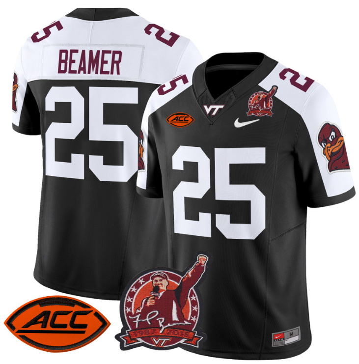Frank Beamer Jersey #25 Virginia Tech Hokies Coach Frank Beamer