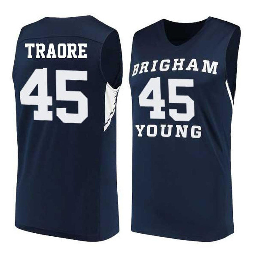 Fousseyni Traore Jersey BYU Cougars College Basketball #45
