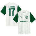 Facundo Torres #17 Palmeiras 2025-26 Away Match Jersey – White