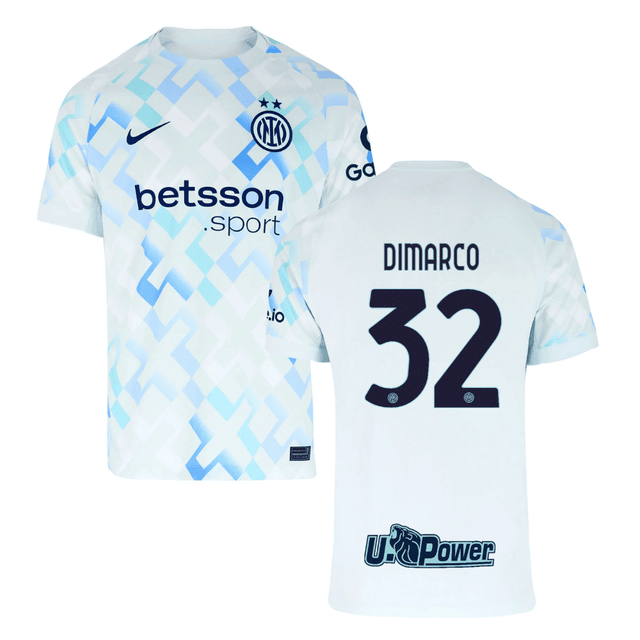 Federico Dimarco #32 Inter Milan 2025-26 Away Match Jersey – White