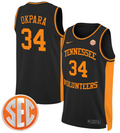 Felix Okpara Jersey #34 Tennessee Vols 2024 Swingman Basketball Black