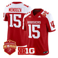 Fernando Mendoza Jersey #15 Indiana Hoosiers Red He15Man Patch All Stitched