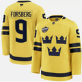Filip Forsberg Jersey #9 Sweden Yellow 2025 4 Nations Face-Off Stitched