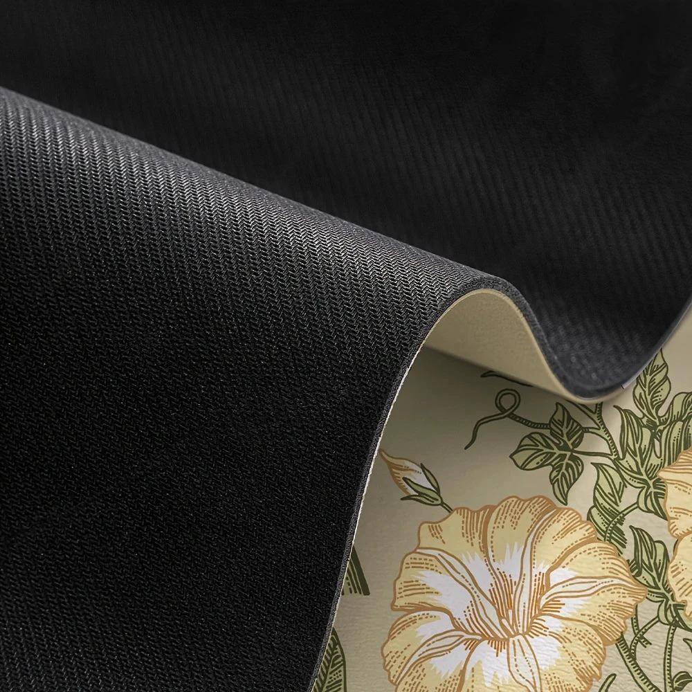 Floral Quick-Dry Kitchen Mat