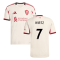 Florian Wirtz #7 Liverpool 2025-26 Away Jersey – Cream