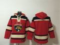 Florida Panthers Blank Red Lace-Up Pullover Hoodie
