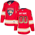Florida Panthers Red Customized Drift Fashion Jersey Stitched