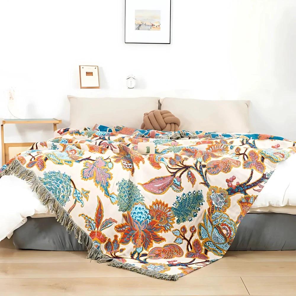 Floryn Garden-Inspired Reversible Blanket