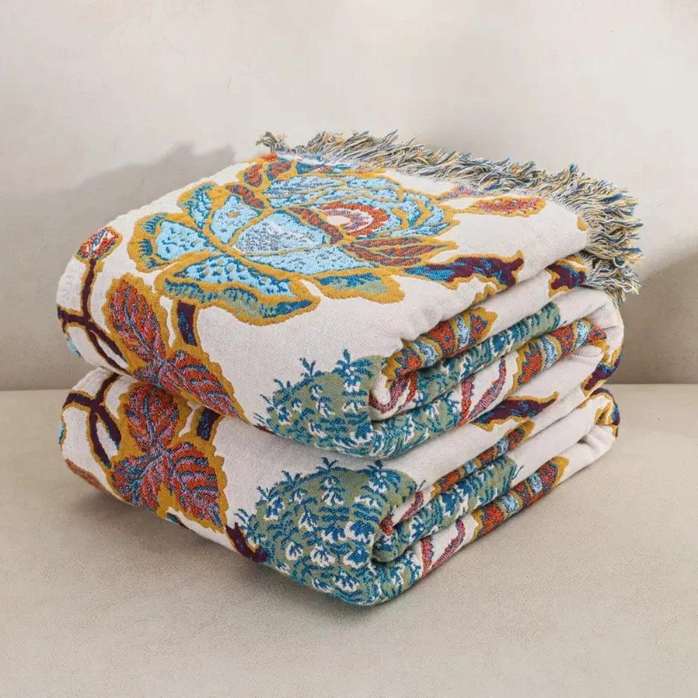 Floryn Garden-Inspired Reversible Blanket