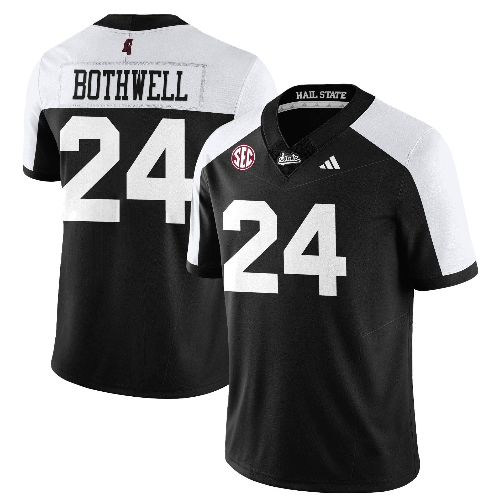 Fluff Bothwell Jersey #24 Mississippi State Football Darkness 2025
