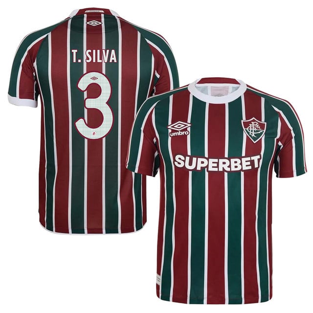 Fluminense Thiago Silva 3 Home 2025-26 Jersey – Red Green