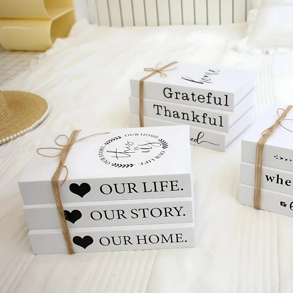 Forever Inspirational Book Stack Home Decor