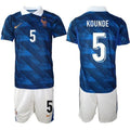 France #5 KOUNDE Jerseys National Team x World Cup 2026 Home On Field Soccer