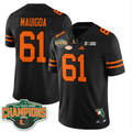 Francis Mauigoa Jersey #61 Miami Hurricanes 2026 Fiesta Bowl Champions Stitched