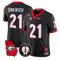 Frank Sinkwich Jersey #21 Georgia Bulldogs 2026 Vince Dooley Stitched