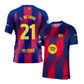 Frenkie de Jong 21 Barcelona 2025-26 Home Jersey – Scarlet