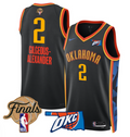 Gilgeous-Alexander Jersey # 2 Oklahoma City Thunder 2025 Finals Swingman Stitched 24-25 City
