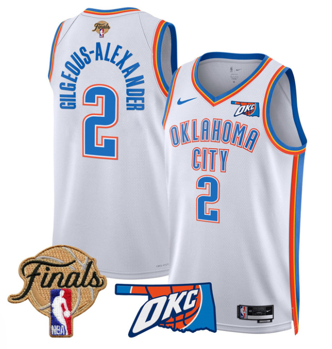 Gilgeous-Alexander Jersey # 2 Oklahoma City Thunder 2025 Finals Swingman Stitched Association