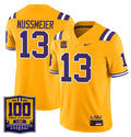 Garrett Nussmeier Jersey #13 LSU Tigers 100 Years of Tiger Stadium Patch