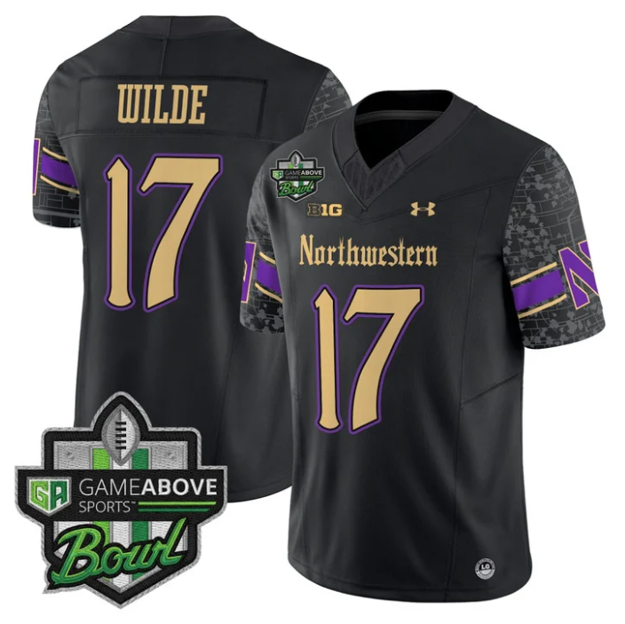 Griffin Wilde Jersey #17 Northwestern Wildcats 2025 GameAbove Sports Bowl