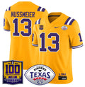 Garrett Nussmeier Jersey #13 LSU Tigers Texas Bowl Patch Football