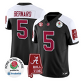 Germie Bernard Jersey #5 Alabama Crimson Tide 2026 Rose Bowl Patch Stitched