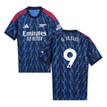 Gabriel Jesus #9 Arsenal 2025-26 Away Men Jersey – Blue