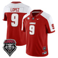 Gabriel Lopez Jersey #9 UNM Lobo Football 2025 Stitched