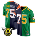Gary Zimmerman Jersey #75 Oregon Ducks Split Game College Football All Stitched
