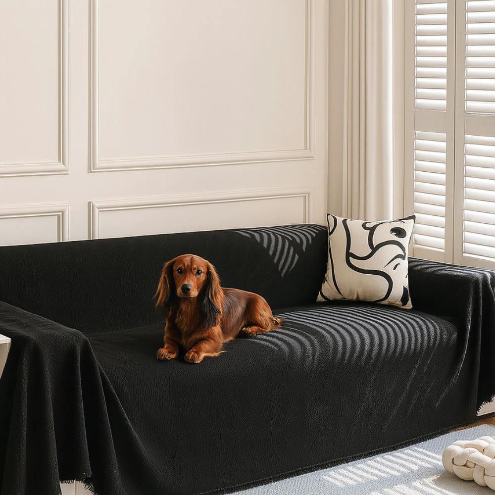 Diamond Grid Chenille Sofa Cover