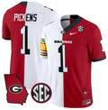 George Pickens Jersey #1 Georgia Bulldogs Split Vapor Football Stitched