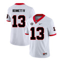 Georgia Bulldogs #13 Stetson Bennett IV Football Jersey Stitched White